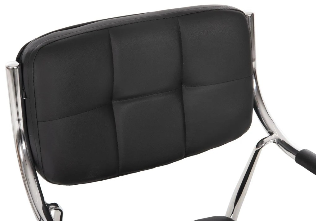 Καρέκλα επισκέπτη Oberon μαύρο PU 51x52x86Υ εκ. 51x52x86 εκ.