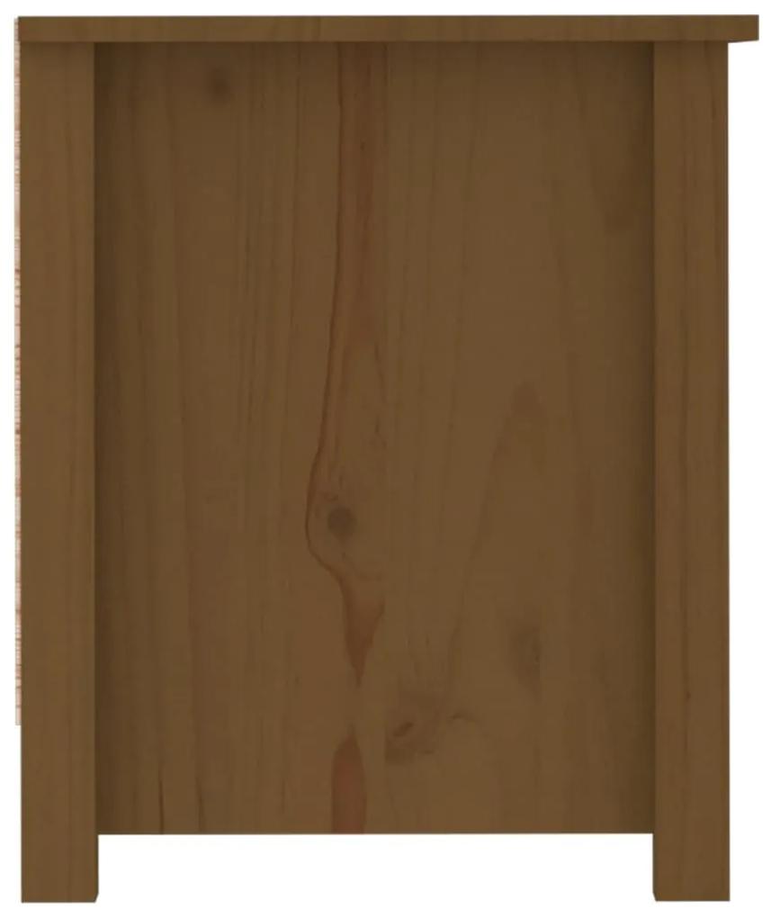 Παπουτσοθήκη Μελί 110x38x45,5 εκ. από Μασίφ Ξύλο Πεύκου - Καφέ