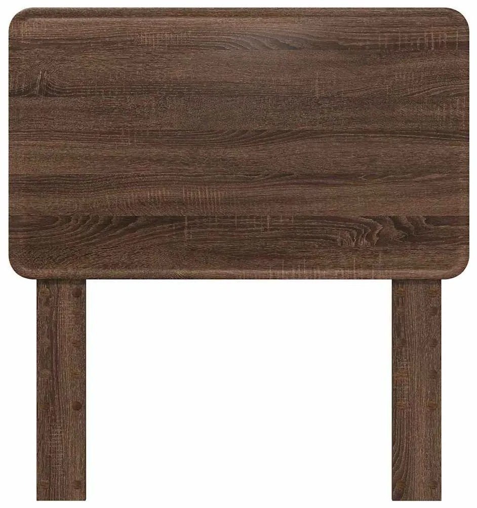 vidaXL Κεφαλάρι με κεφαλάρι Καφέ δρυς 100 cm Επεξεργασμένο ξύλο