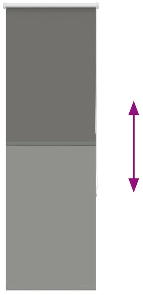 vidaXL Roller Blind Blackout γκρί 50x150 cm Πλάτος υφάσματος 45,7 cm