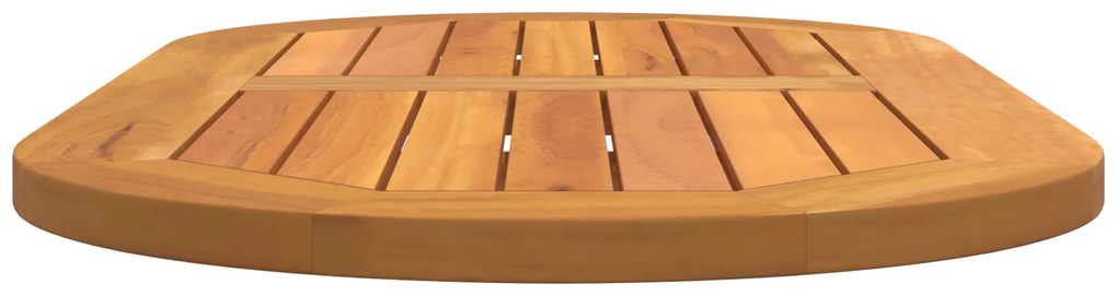 vidaXL Επιφάνεια Τραπέζι 90x45x2,2 cm Ωοειδής Μασίφ Ξύλο Ακακίας