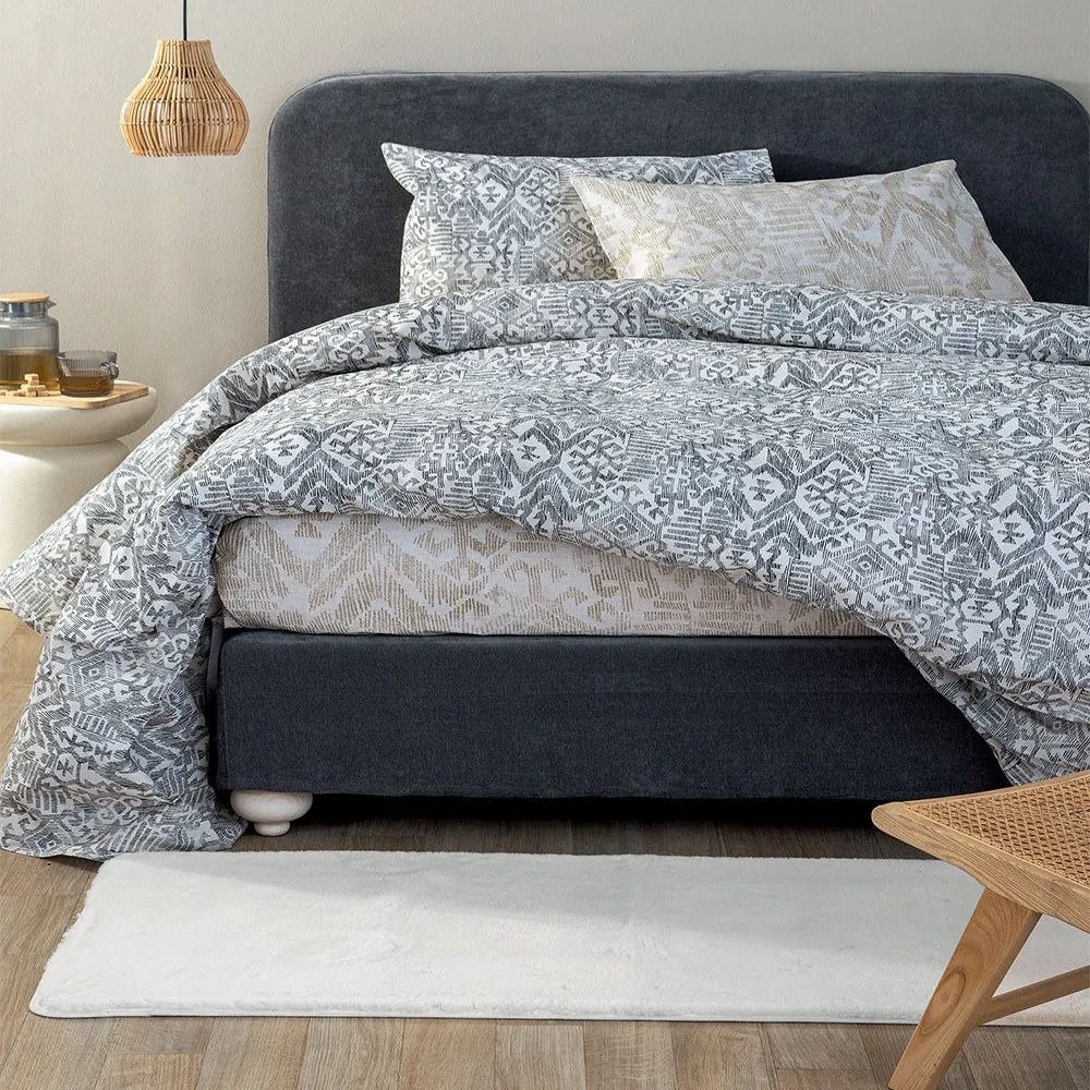 Μαξιλαροθήκες FL6292 (Σετ 2τμχ) Grey Palamaiki 52X72 100% Βαμβάκι