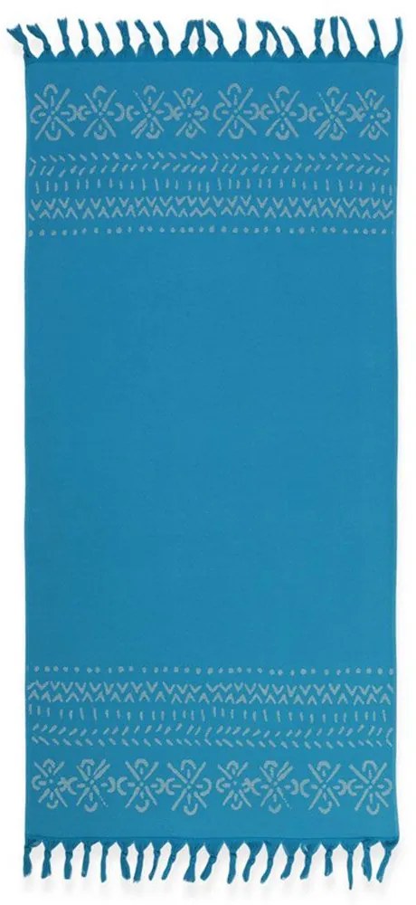 Πετσέτα Θαλάσσης - Παρεό Greyson Petrol Nef-Nef Θαλάσσης 90x170cm Cotton-Polyester