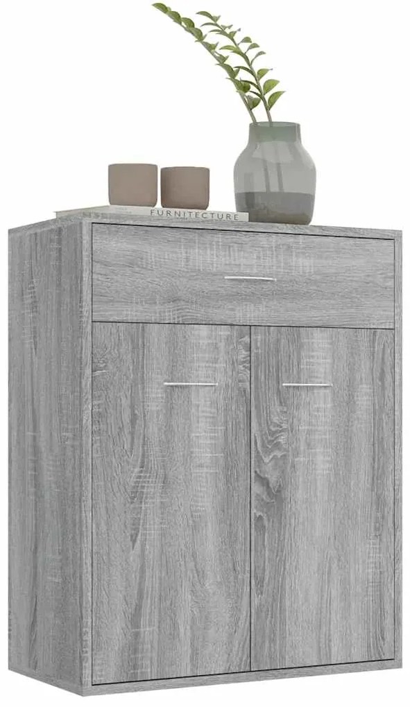 vidaXL Ντουλάπι Γκρι Sonoma 60x30x75 εκ. από Επεξεργασμένο Ξύλο