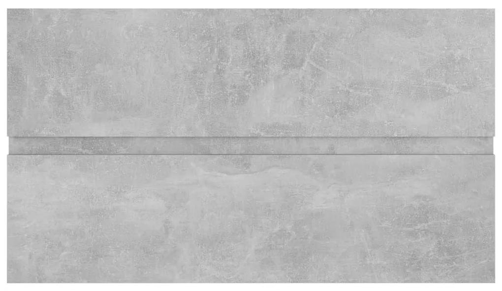 Ντουλάπι Νιπτήρα Γκρι Σκυροδέματος 80x38,5x45 εκ. Μοριοσανίδα - Γκρι