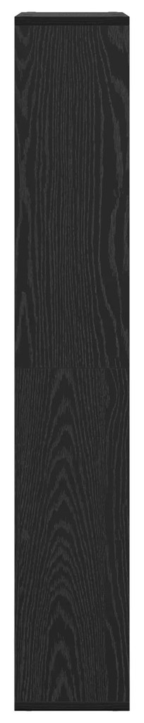 vidaXL Βιβλιοθήκη Μαύρη δρυς 60 x 20 x 120 εκ Επεξεργασμένο ξύλο