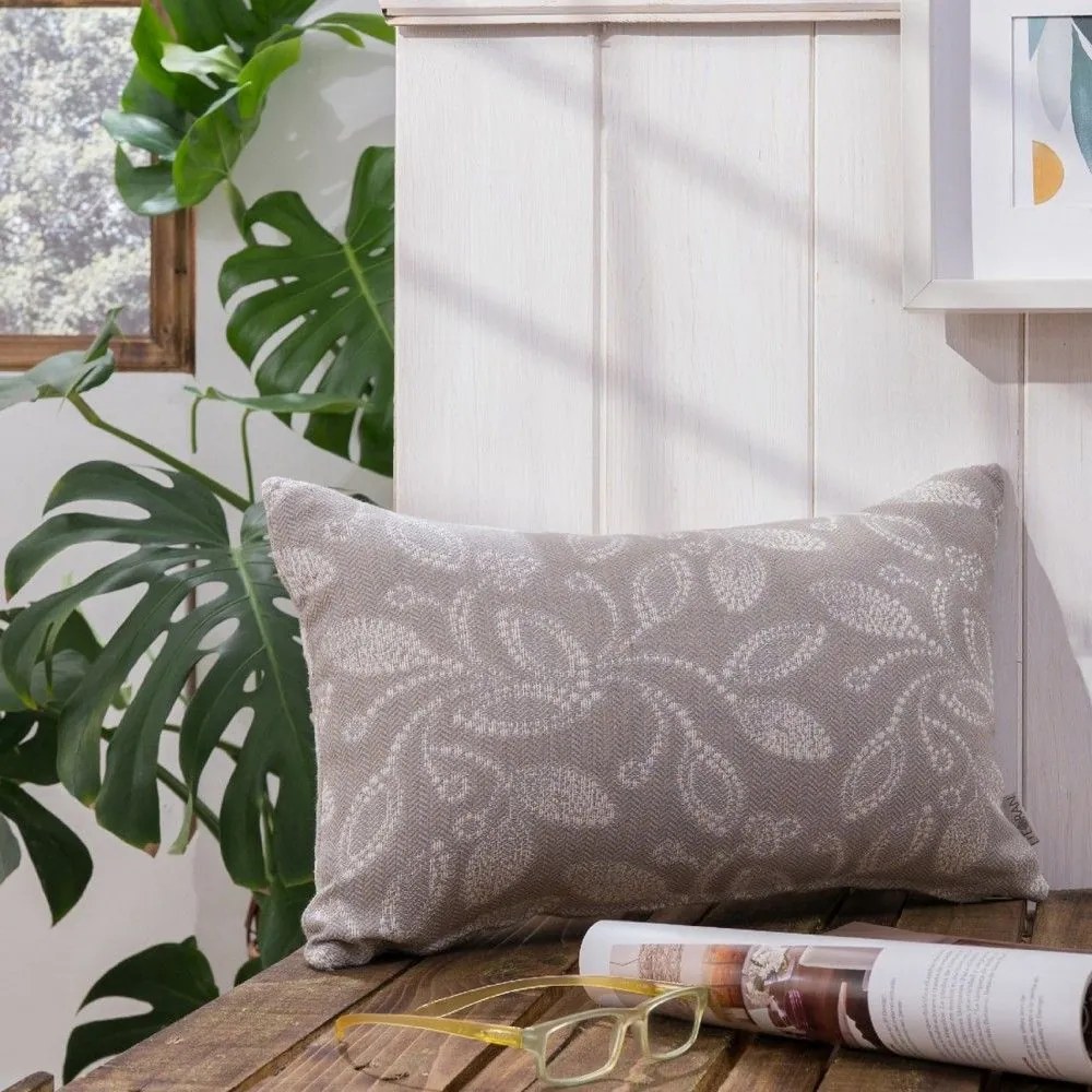 Μαξιλαροθήκη Διακοσμητική Padova 03 Greige Teoran 30X50 Cotton-Polyester