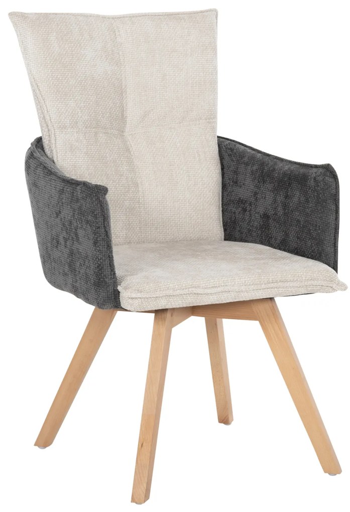 ΠΟΛΥΘΡΟΝΑΚΙ REX HM9847.04 ΜΠΕΖ-ΓΚΡΙ ΥΦΑΣΜΑ-ΞΥΛΟ ΟΞΙΑΣ ΠΟΔΙΑ 53x60x93Υεκ.