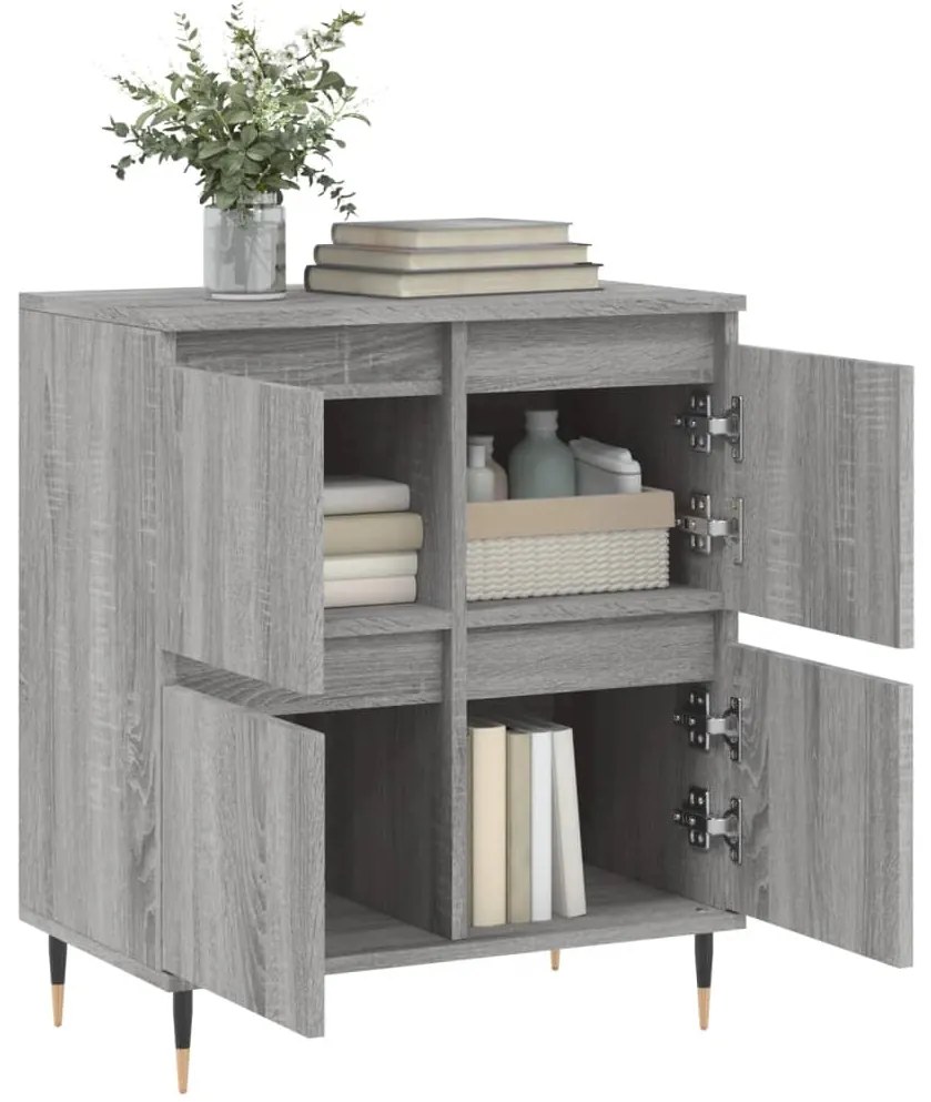 vidaXL Ντουλάπι Γκρι Sonoma 60x35x70 εκ. από Επεξεργασμένο Ξύλο