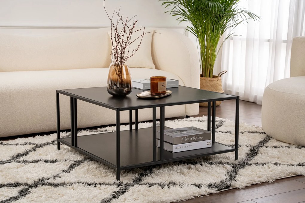 Coffee Table Uranüs - Black Chipboard Black