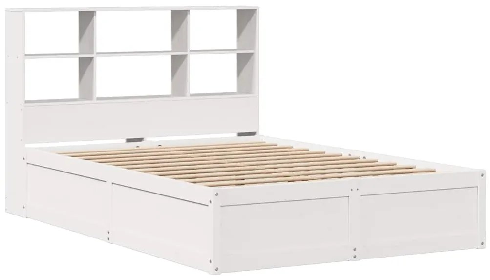 vidaXL Σκελετός Κρεβ. Χωρίς Στρώμα Λευκό 160x200 εκ Μασίφ Πεύκο