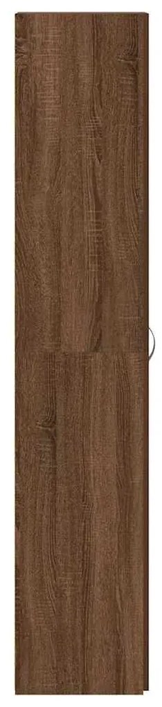 vidaXL Ντουλάπα Παπουτσιών Καφέ 80 x 35.5 x 180 εκ Επεξεργασμένο ξύλο