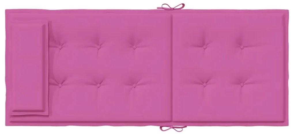 vidaXL Μαξιλάρια Καρέκλας με Ψηλή Πλάτη 4 τεμ. Ροζ από Ύφασμα Oxford