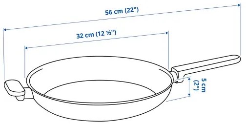 MIDDAGSMAT τηγάνι/αντικολλητική επένδυση, 32 cm 604.636.86