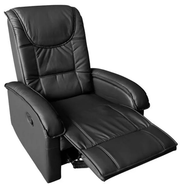 Πολυθρόνα ROCCA RELAX C0026.01 με Μηχανισμό Massage &amp; PU Μαύρο 80x96x97 εκ. 80x96x97 εκ.