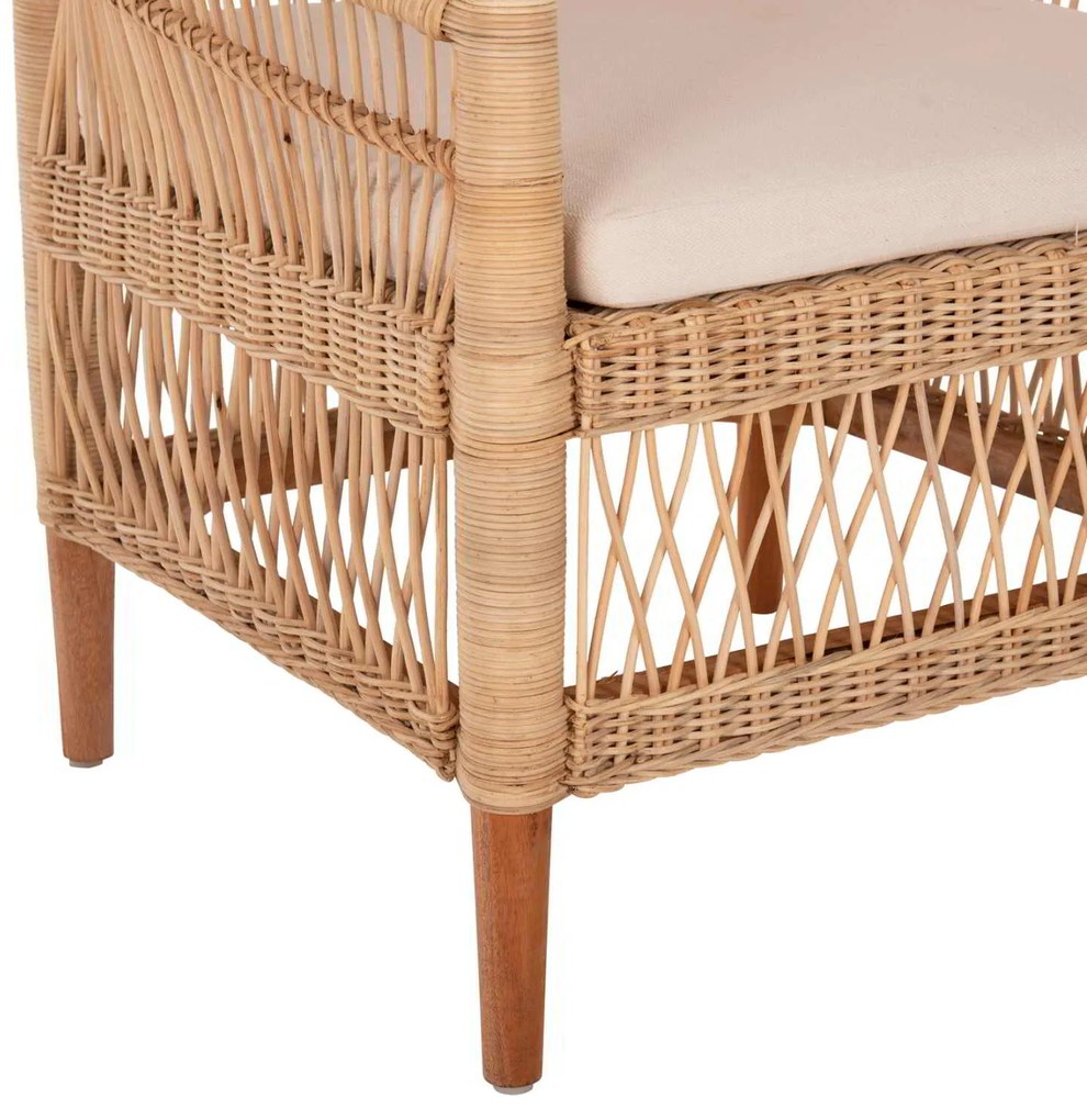 ΠΟΛΥΘΡΟΝΑ MALAWI HM9635.04 ΞΥΛΟ ΜΑΟΝΙ ΕΠΕΝΔΥΣΗ RATTAN ΛΕΥΚΟ ΜΑΞΙΛΑΡΙ ΚΑΘΙΣΜΑΤΟΣ 80x70x86Υεκ.