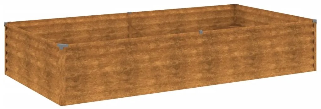 vidaXL Ζαρντινιέρα 195 x 100 x 36 εκ. από Ατσάλι Σκληρυθέν στον Αέρα