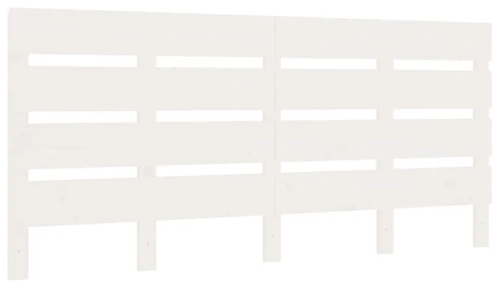 vidaXL Πλαίσιο Κρεβατιού Λευκό 120x190 εκ Μασίφ Πεύκο Μικρό Διπλό
