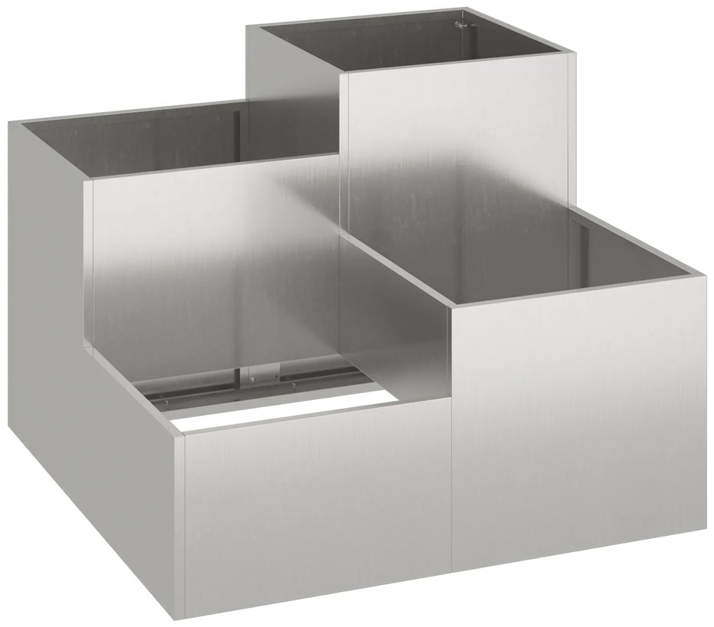 vidaXL Κηποτεία 80x80x60 εκ Ανοξείδωτο ατσάλι