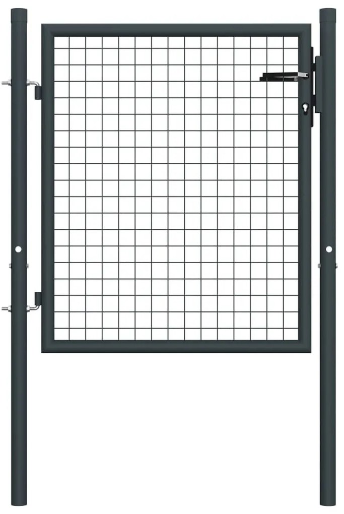 ΠΟΡΤΑ ΠΕΡΙΦΡΑΞΗΣ ΜΕ ΠΛΕΓΜΑ ΓΚΡΙ 100 X 125 ΕΚ. ΓΑΛΒΑΝ. ΧΑΛΥΒΑΣ 145771