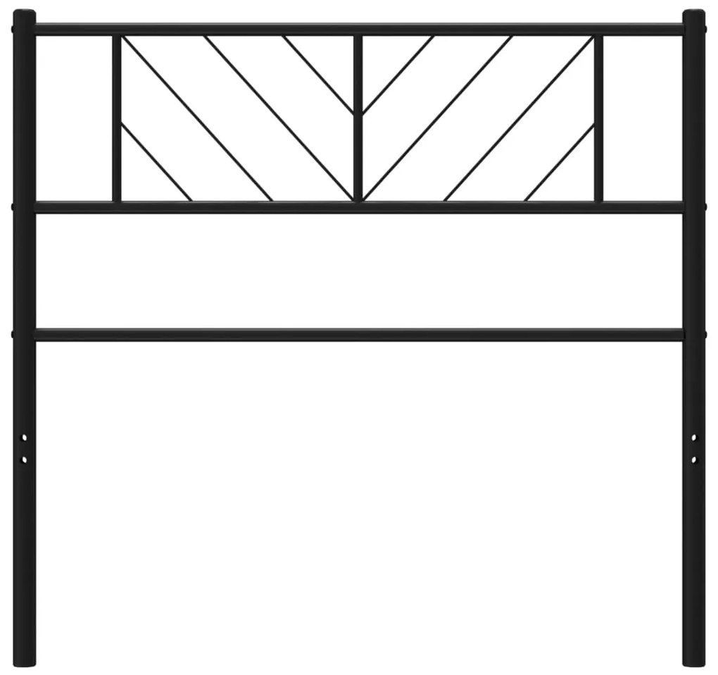 vidaXL Κεφαλάρι Μαύρο 107 εκ. Μεταλλικό