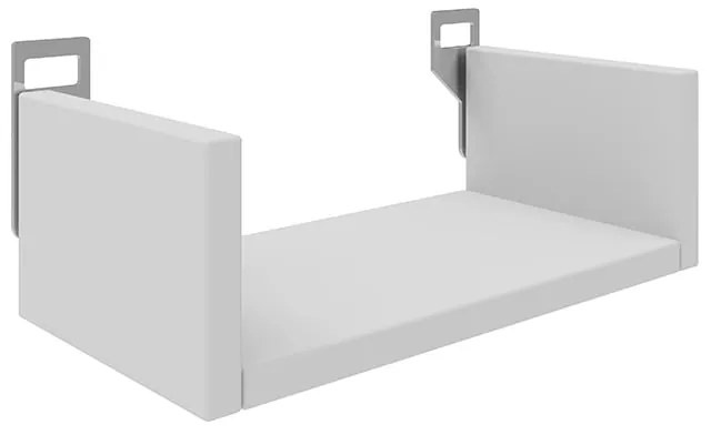 Ραφιέρα τοίχου Derva pakoworld σε λευκή απόχρωση 30x15x10cm