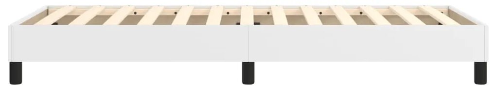 vidaXL Σκελετός Κρεβατιού με Ελατήρια Λευκό 90x200 εκ. από Συνθετικό Δέρμα