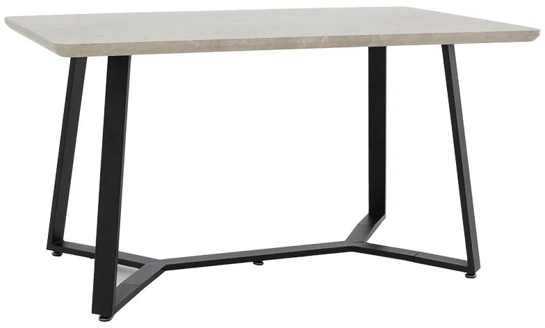 Tραπέζι Gemma γκρι antique-μαύρο 140x80x75εκ Υλικό: METAL 235-000015