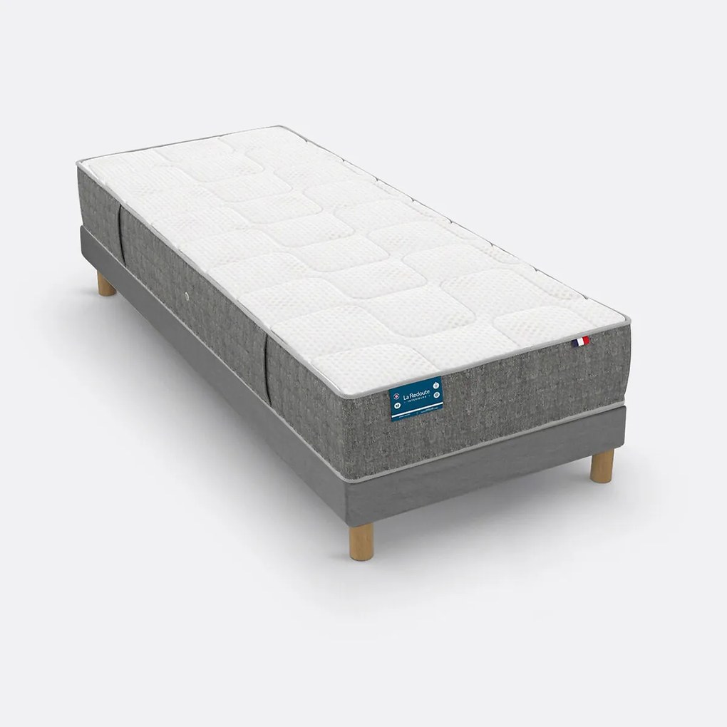 Σετ στρώμα με 640 ελατήρια 3 ζωνών και υφασμάτινο τελάρο με τάβλες