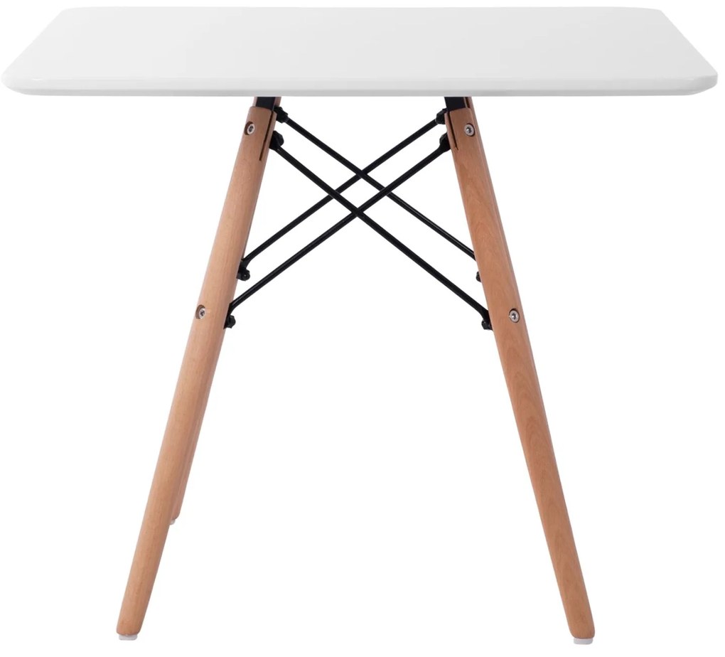 Τραπέζι MINIMAL KID με επιφάνεια MDF Λευκή 60x60x51 εκ. 60x60x51 εκ.