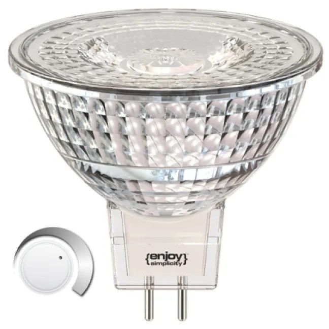 Λαμπτήρας Led Dimmable MR16 GU5.3 3,7w 2700K 260lm 36° Ø50xH45mm Enjoy EL816942