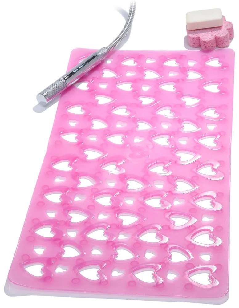 Αντιολισθητικό Πατάκι Μπανιέρας Octopus Hearts 00052.007 Ροζ