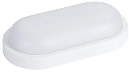Απλίκα Φωτιστικό Τοίχου LED 18W 6500Κ Λευκό Οβάλ IP54 Plus 145-20045 Eurolamp-145-20045-Λευκό 145-20045