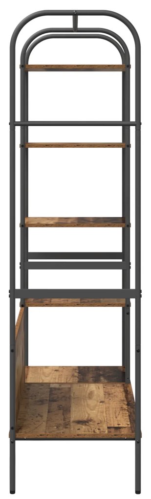 vidaXL Ράφι Ρούχων με Ράφια Παλιό Ξύλο 120x44x160 εκ. Φτιαγμένο Ξύλο
