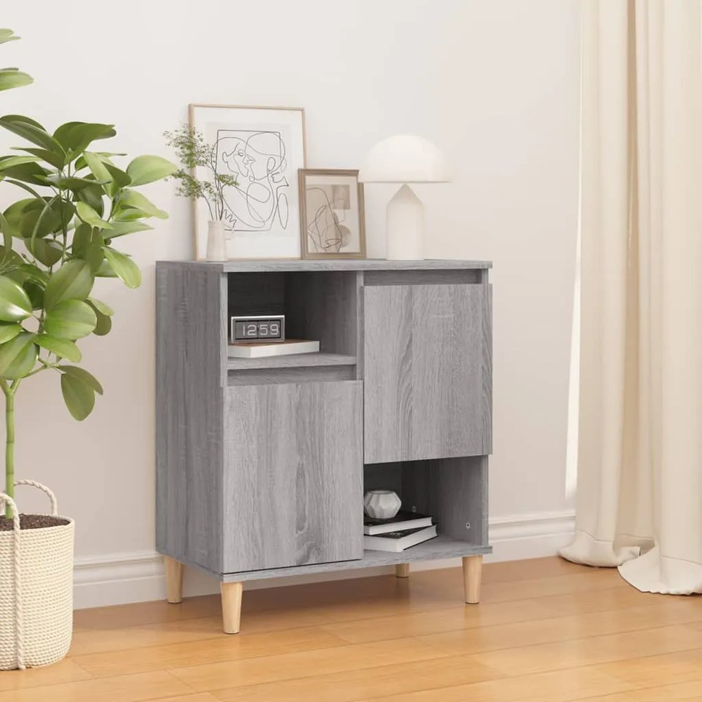 vidaXL Ντουλάπι Γκρι Sonoma 60x35x70 εκ. από Επεξεργασμένο Ξύλο