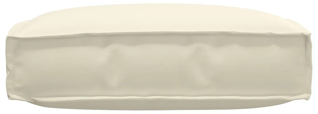 vidaXL Μαξιλάρι Παλέτας για Κάθισμα Κρεμ 60 x 60 x 12 εκ Υφάσματος Oxford