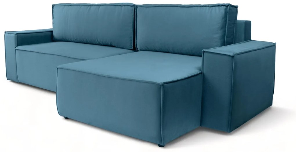 Γωνιακός Καναπές-Κρεβάτι Fabio / Μπλε/ Δεξιά γωνία 283x90x144– BOG4529