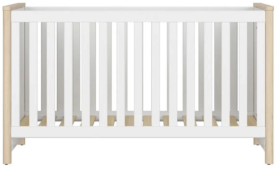 Κρεβατάκι μωρού Boston BJ101, 70x140, 87cm, 39 kg, Τάβλες για Κρεβάτι, Δεν ρυθμίζεται, Οξιά, Άσπρο | Epipla1.gr