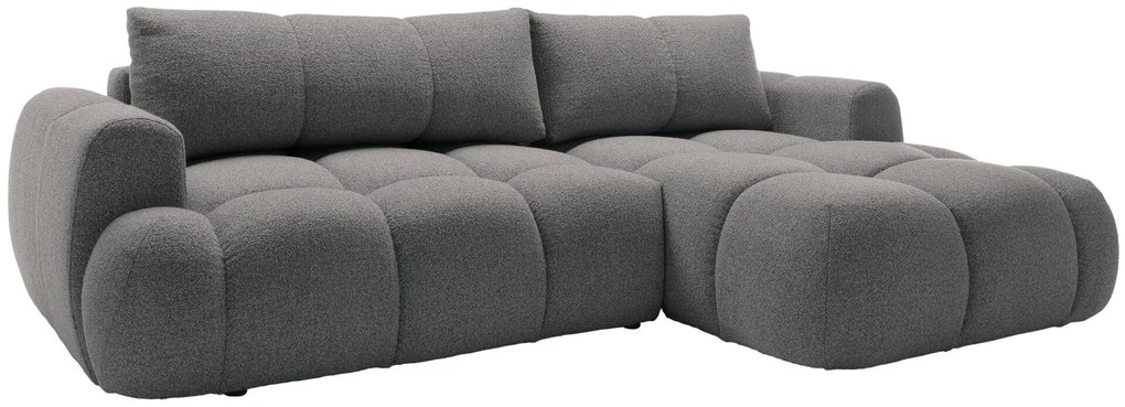 Γωνιακός καναπές Mitto-Gkri Skouro-Δεξιά - 270.00Χ173.00Χ85.00cm