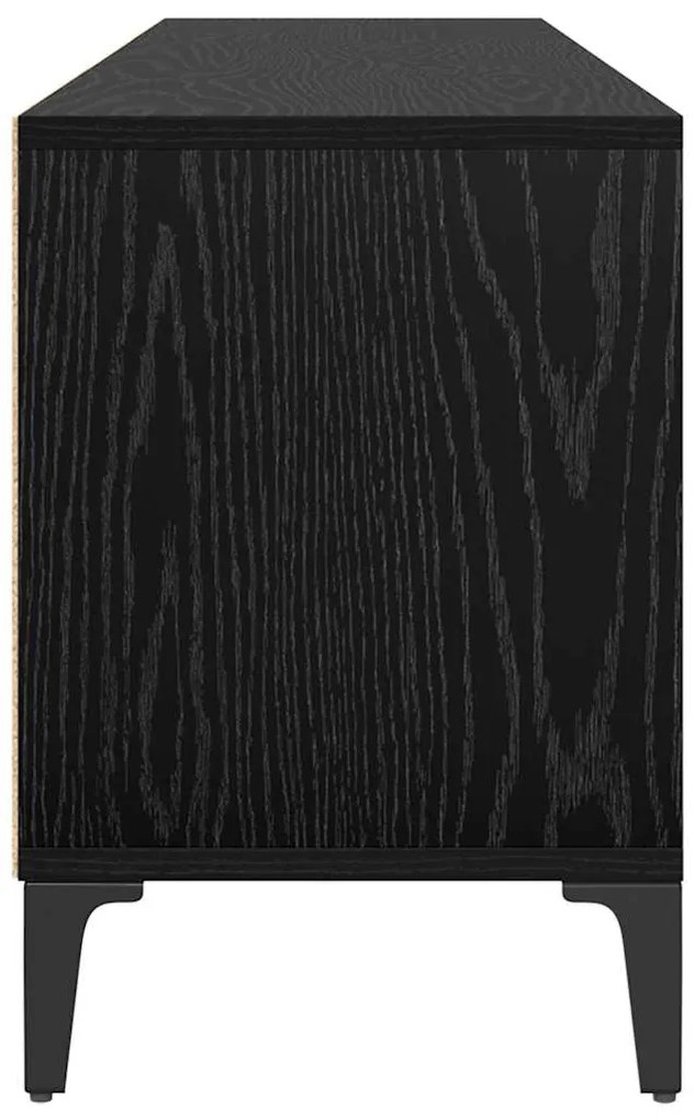 vidaXL Ντουλάπι TV με συρτάρι Μαύρη Οξυά 150 x 30 x 45 εκ