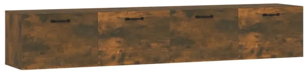 vidaXL Ντουλάπια Τοίχου 2 τεμ. Καπνιστή δρυς 100x36,5x35εκ. Επεξ. Ξύλο