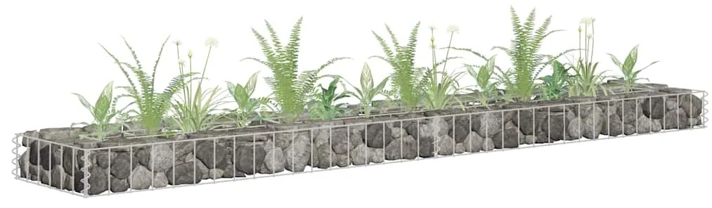 vidaXL Συρματοκιβώτιο-Γλάστρα Υπερυψωμένη 180x30x10 εκ. Γαλβ. Χάλυβας