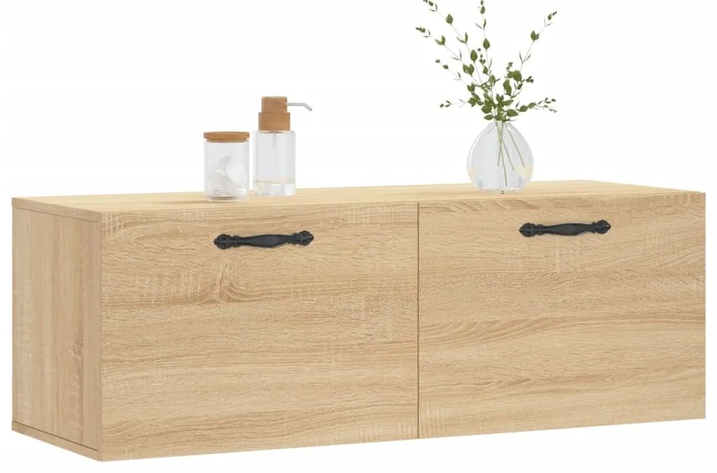 vidaXL Ντουλάπι Τοίχου Sonoma Δρυς 100 x 36,5 x 35 εκ. Επεξεργ. Ξύλο