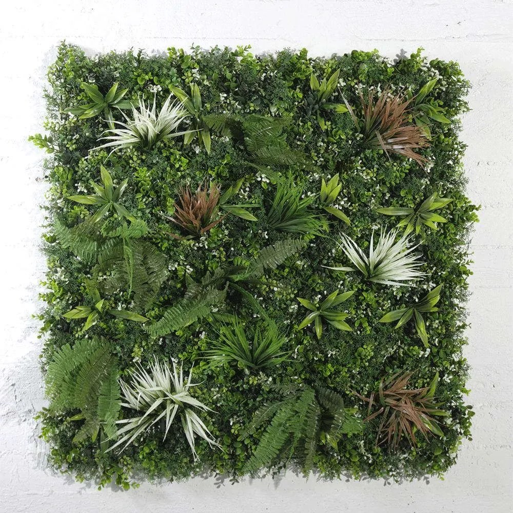 Τεχνητή Φυλλωσιά Φτέρη Με Πύξο 8231-7 100x100cm Green Supergreens 100X100cm