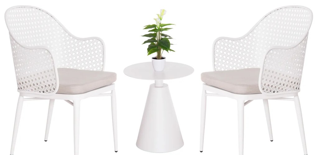 ΣΕΤ LOUNGE 3TMX ΕΞ.ΧΩΡΟΥ OREGO HM21106.02 ΑΛΟΥΜΙΝΙΟ ΣΕ ΛΕΥΚΟ