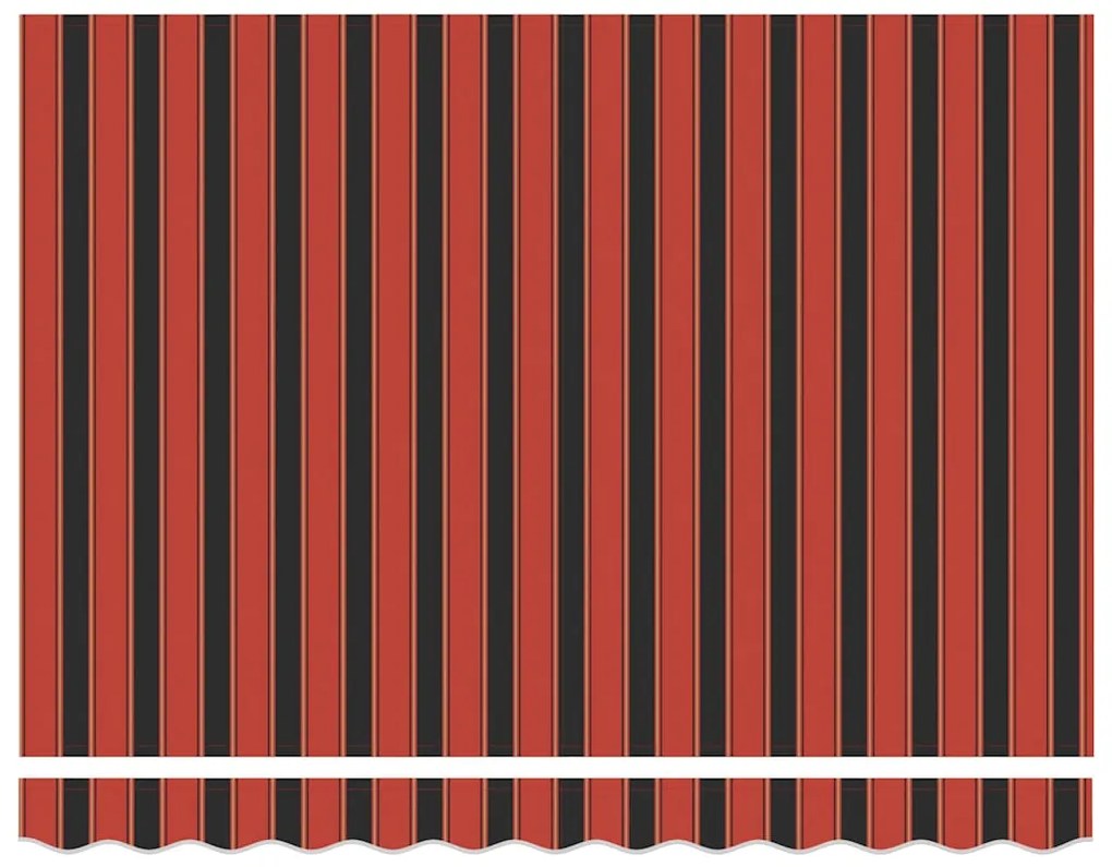 vidaXL Σκηνίτσα Αναδιπλούμενη Striped Πορτοκαλί, Καφέ 300 x 250 εκ