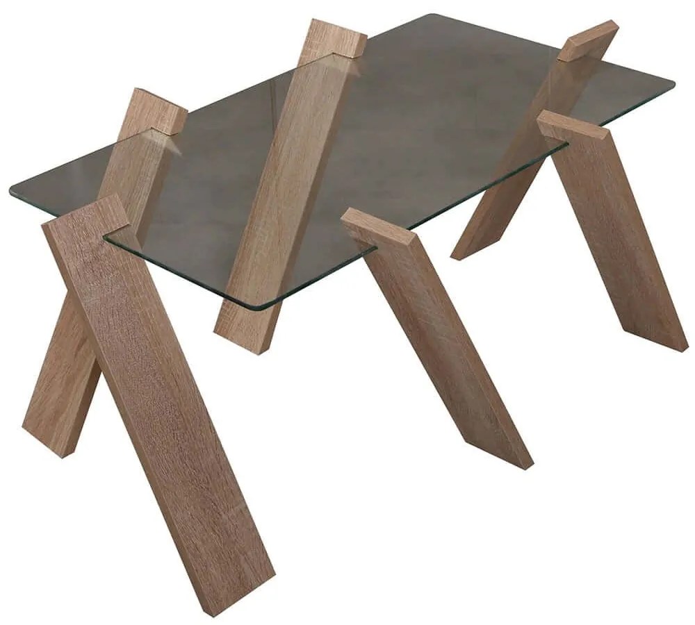 Τραπέζι Σαλονιού Roman Maxi 801CMY2812 92x57x41cm Oak