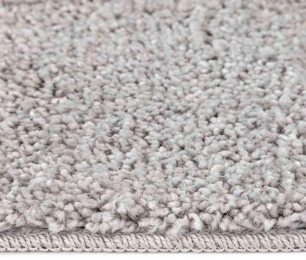 vidaXL Αντιολισθητικό Σαγκί Χαλάκι Γκρι 160 x 160 cm PP