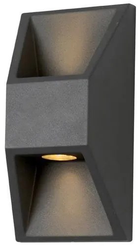 Απλίκα LED Εξωτερικού Χώρου Eurolamp 145-20246 Dark Grey