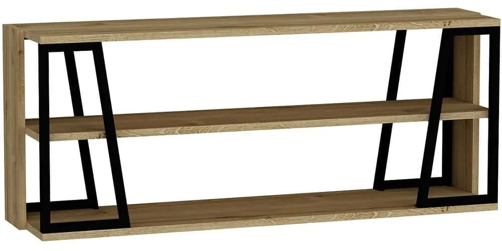 Έπιπλο Τηλεόρασης Lissa Rafli 550ARN3436 123,6x30x48,6cm Oak-Black